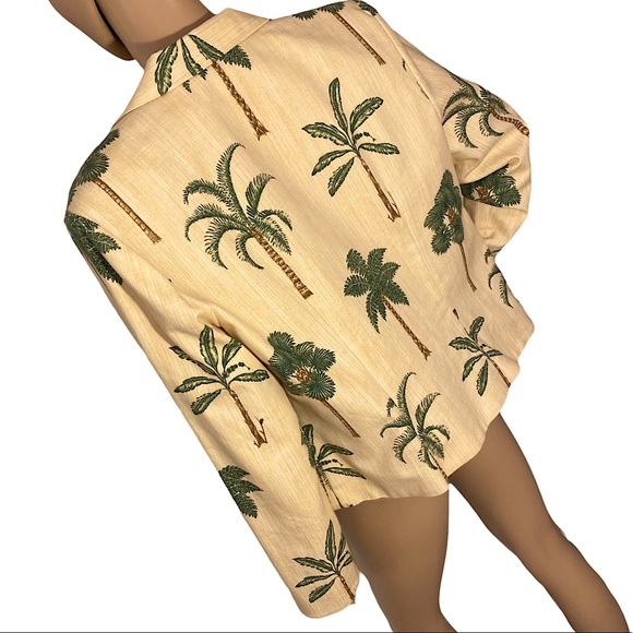 VINTAGE MAGGY LONDON PALM TREE BLAZER / SUIT JACKET  SZ 10 ๐ด - Picture 6 of 12
